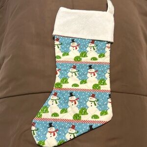 New Handmade Snowman Quilted Christmas Stockings